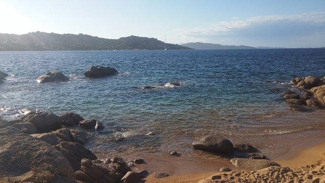Palau, la maddalena, sardaigne, italie, mer, m&eacute;diterrann&eacute;e, vague, montagne, bateau, crique, paysage, ciel, voilier,