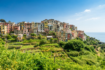 Malerisches Dorf von Corniglia, Cinque Terre, Italien