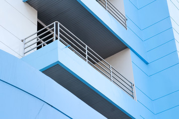 blue balcony pattern
