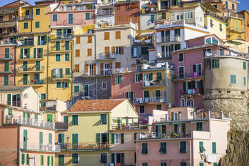 Fototapeta na wymiar Manarola houses, Cinque Terre, Italy