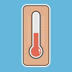 thermometers icon vector flat design.