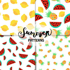 set of summer patterns