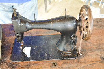 Ancient sewing machine classic