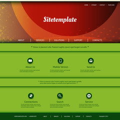 Naklejka premium Website Template 