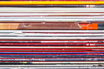 stacked magazines newspaper