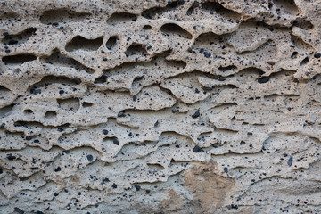 sediment wall in greece