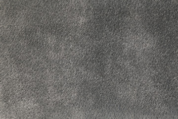 Gray suede texture background, long fiber, closeup
