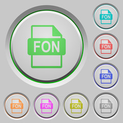 Fototapeta na wymiar FON file format push buttons
