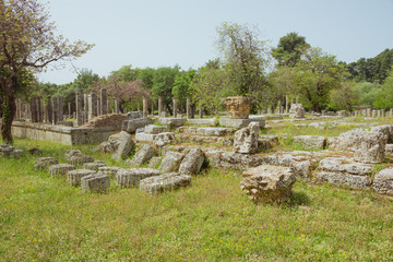 View of the Palestra with a Corinthian capital
