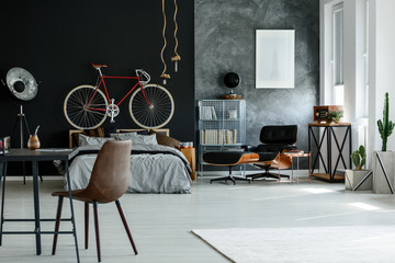 Spacious modern bedroom