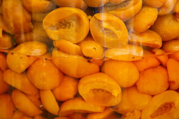 Plum Compote,fruit preserve,preserve fruits of glass jars.