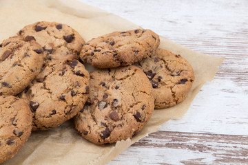 cookies on a white wooden table