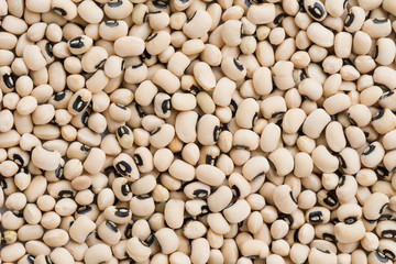 White bean or black eye peas background