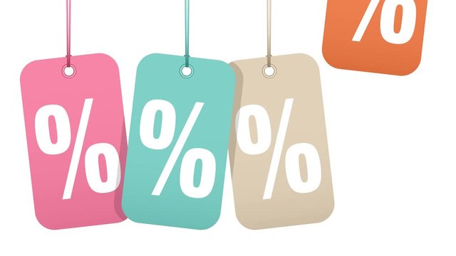 Video Hangtags "Sale" Percent Retro