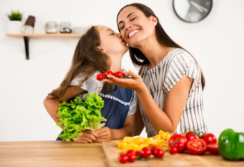 Having fun in the kitchen