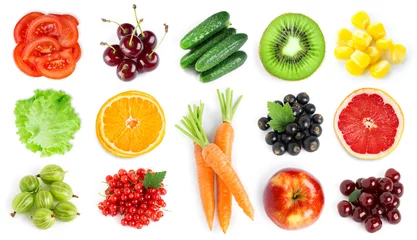 Zelfklevend Fotobehang Fruits and vegetables © seralex