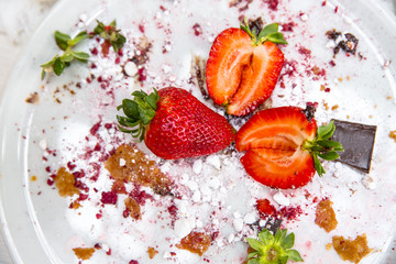 strawberries and chocolate