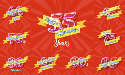 Obraz premium Happy anniversary 2