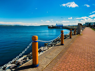 Fototapeta na wymiar Seawalk in Sidney, Vancouver Island, British Columbia