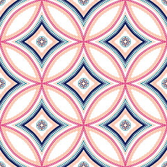 Intricate Mandala Blue Background