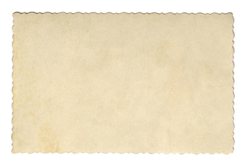 Vintage style brown old paper texture or background, with uneven torn edges.