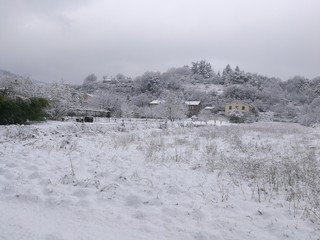 neige en campagne