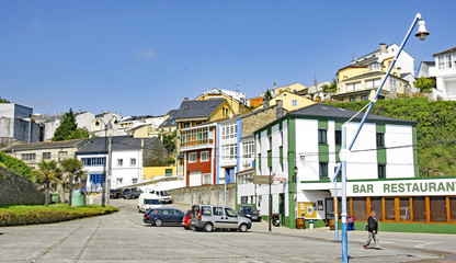 Fototapeta na wymiar Calle de Ribadeo, Lugo, Galicia, ESpaña
