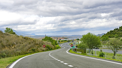 Área de descanso en una carretera de España