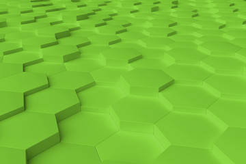 Lime monochrome hexagon tiles abstract background