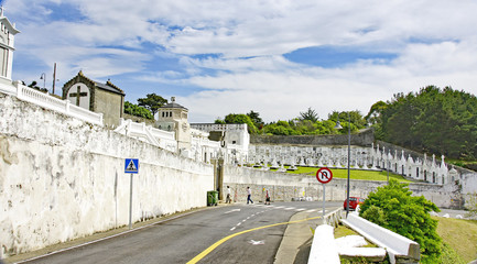 Naklejka premium Vista de Luarca, Asturias, España
