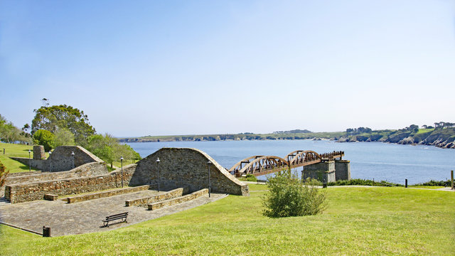 Paisaje de Ribadeo, provincia de Lugo, Galicia, Espa&ntilde;a