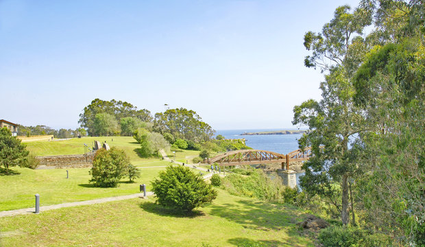 Paisaje de Ribadeo, provincia de Lugo, Galicia, Espa&ntilde;a