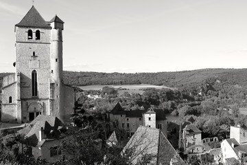 Vue panoramique, église Saint Cirq Lapopie