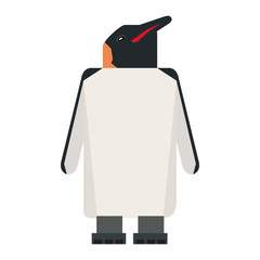 Isolated abstract penguin on a white background, Vector illustration