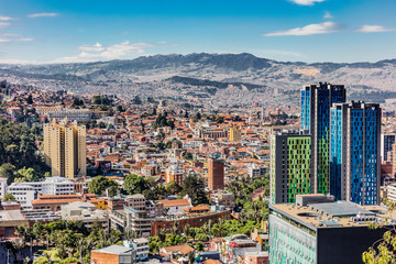 Bogota Skyline Stadtbild in Bogota Hauptstadt von Kolumbien Südamerika