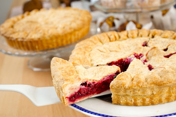 Fresh baked fruits pie  