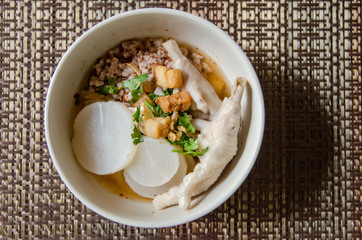 Chicken noodles soup