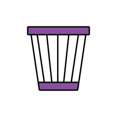 trash bucket icon