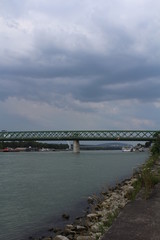 Fototapeta na wymiar Old Bridge in Bratislava