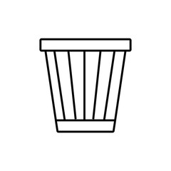 trash bucket icon