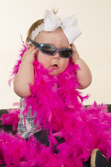cool baby with sunglasses