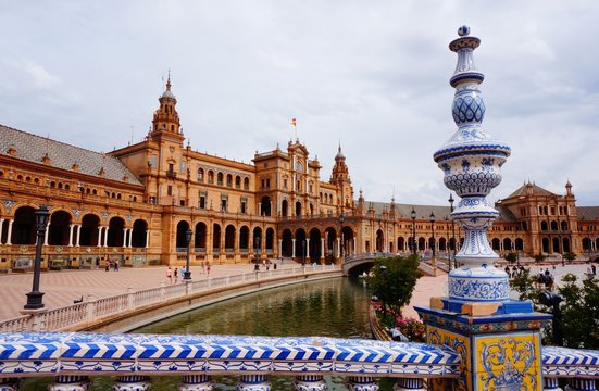 Place d'Espagne, S&eacute;ville, Espagne