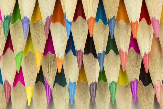 Wooden crayons as background picture.