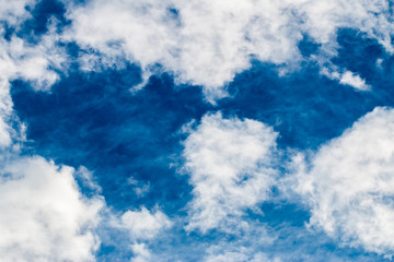 Obraz premium colorful dramatic sky with cloud at sunset