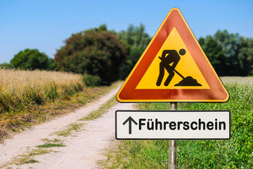 Schild 255 - Führerschein