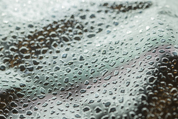 Close up of silver cloth with texture for background.