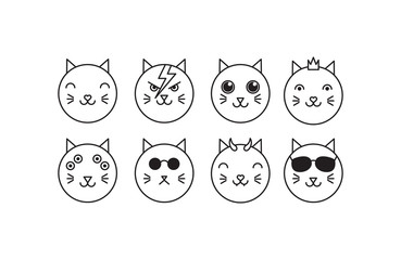 line cat icon