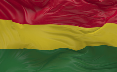 Obraz premium Flag of the Bolivia waving in the wind 3d render