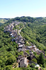 Vue panoramique, Najac, Aveyron, France