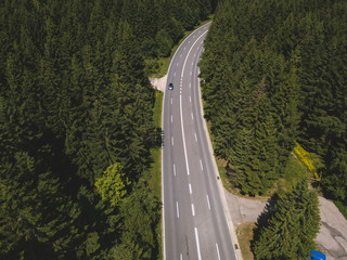 Fototapeta premium Street Crossing the Harz
